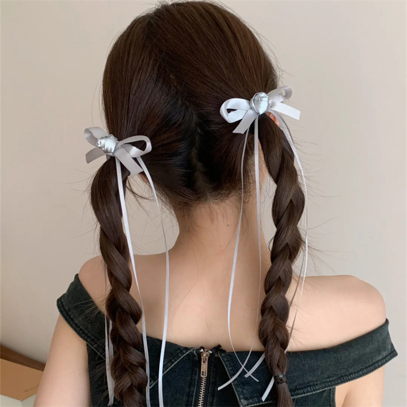 Tie Clip Silver - Cravatta per capelli da donna Dolce