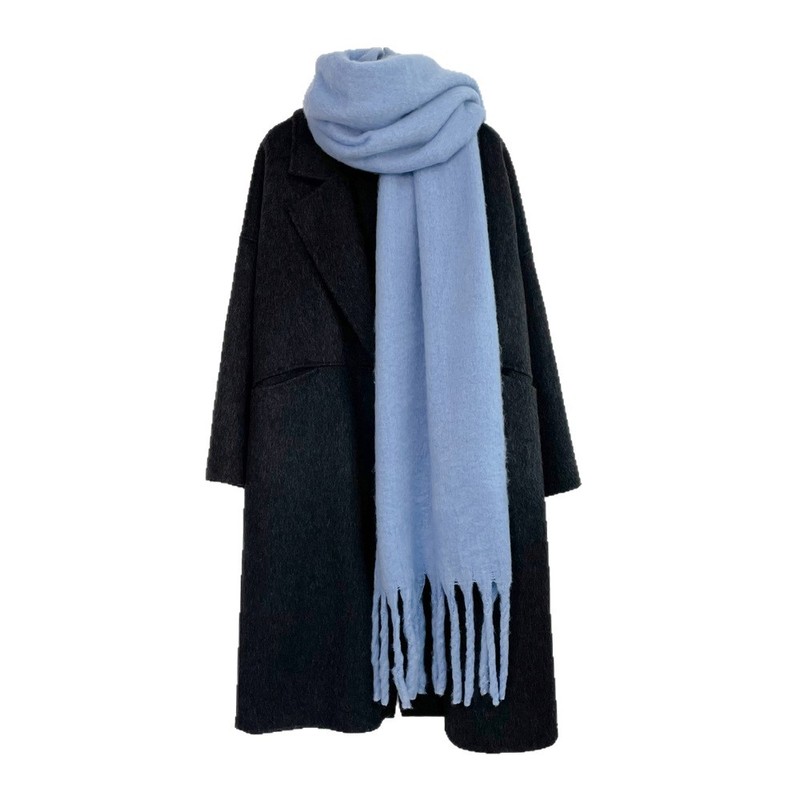 Muffler Men Wool - Sciarpa in Cashmere a Tinta Unita